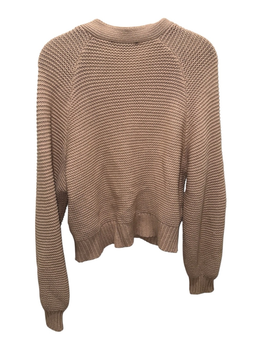 Lulus Beige Chunky Knit Oversized Cardigan Sweater Small Cozy Boho - Picture 4 of 6